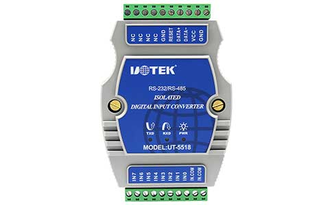 UT-5518 數字量8通道光隔濕接點I/O輸入模塊