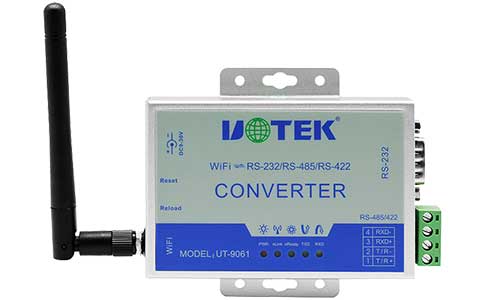 工業(yè)串口RS-232/485/422轉(zhuǎn)TCP/IP無線(WIFI)接口轉(zhuǎn)換器-UT-9061A 無線WIFI轉(zhuǎn)換器